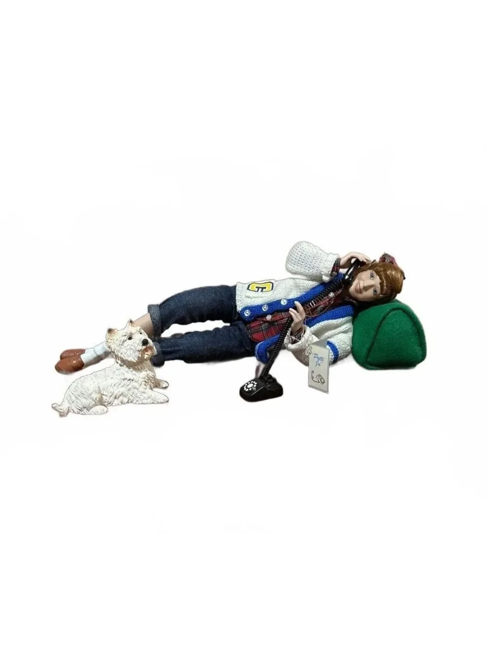 Vintage 1993 Ashton Drake Patti Jo Porcelain Doll Letterman Phone Roger Akers 15